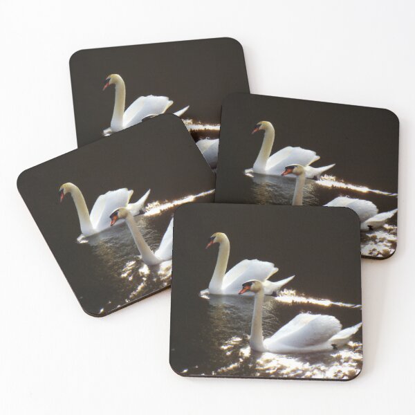 Item preview, swans gliding together  designed and sold by ritusdesigns.