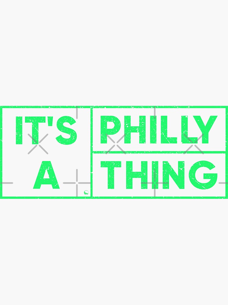 Vintage Funny It's a Philly Thing Jawn Philadelphia Fan - Jawn - Sticker