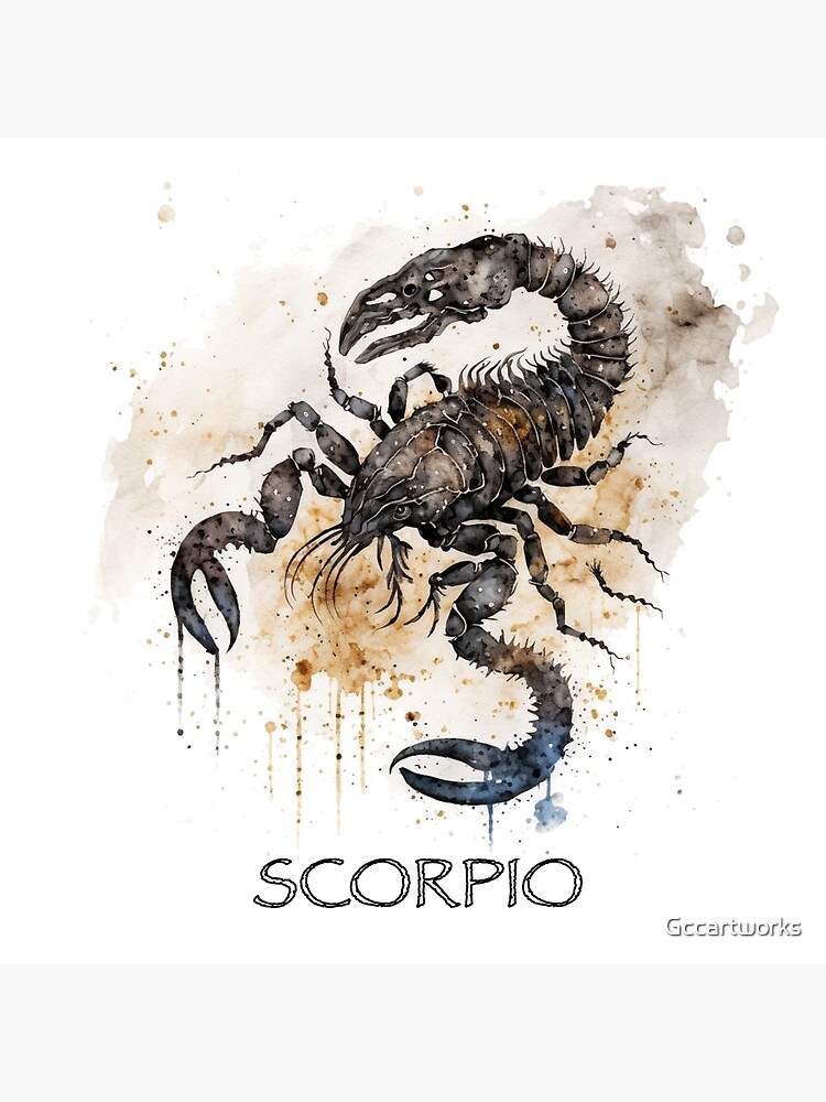 Scorpio Zodiac Sign 6x6 Scorpion Canvas Painting Wall Art Print Home Decor  NEW