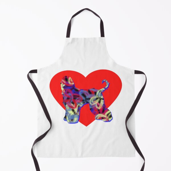 Item preview, I Heart My Afghan Hound Dog Neon Butterflies Silhouette designed and sold by AMSonArt.