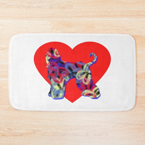 Item preview, I Heart My Afghan Hound Dog Neon Butterflies Silhouette  designed and sold by AMSonArt.