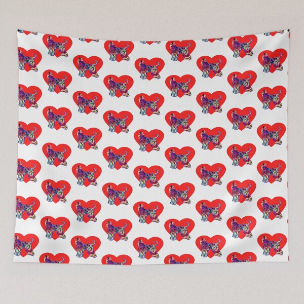 Item preview, I Heart My Afghan Hound Dog Neon Butterflies Silhouette  designed and sold by AMSonArt.