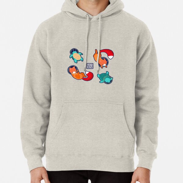 Space Animals Sticker Set 1 Pullover Hoodie