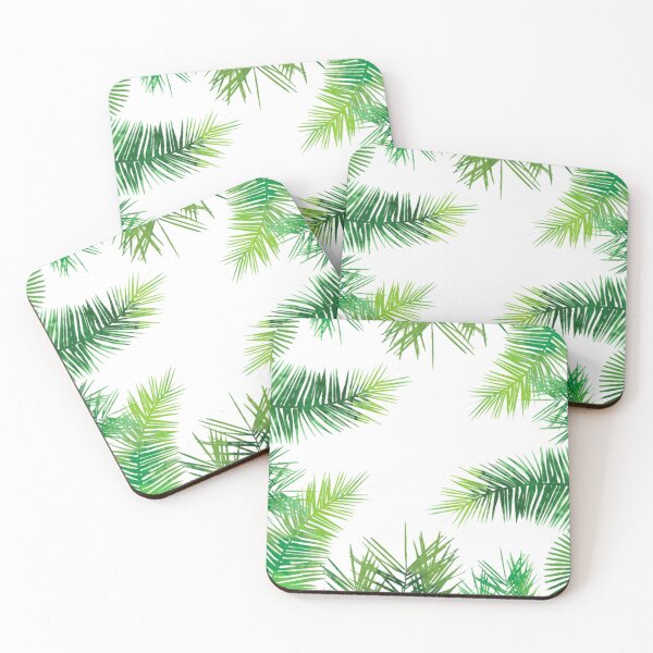 Item preview, Watercolor palm leaves pattern. Nature style designed and sold by Patternomania.