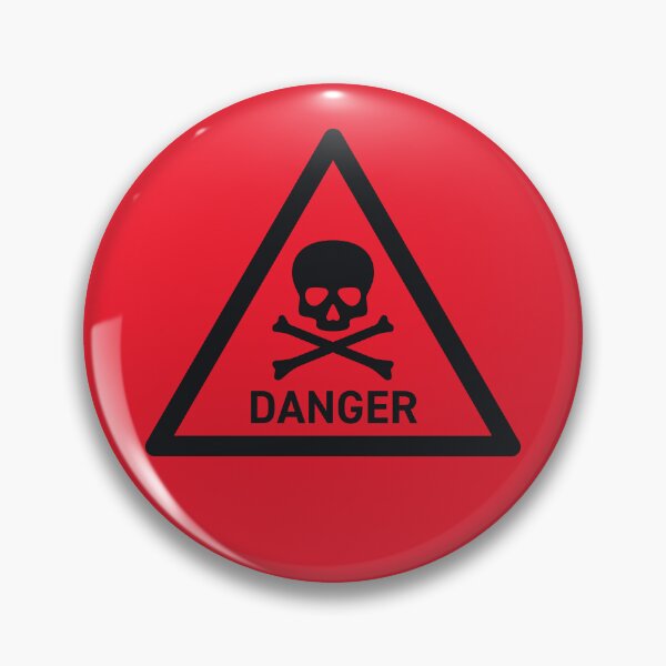Item preview, Danger Safety Warning Sign Triangle With Text Red designed and sold by VoodooCircus.