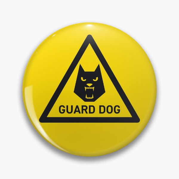 Item preview, Guard Dog Pet Safety Warning Sign Triangle With Text designed and sold by VoodooCircus.