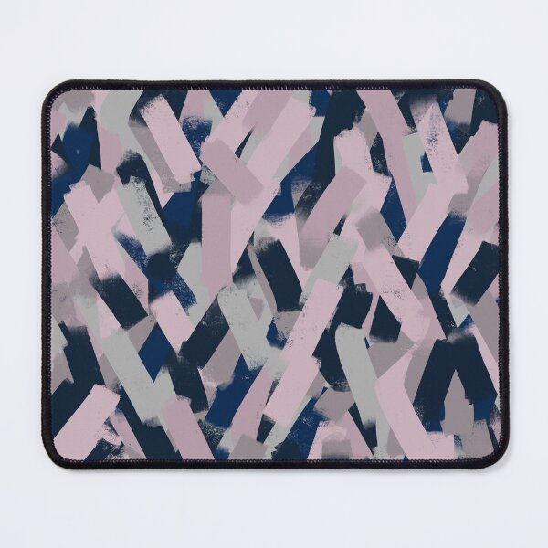Item preview, Navy Blue, Grey and Pink Smudgy Brush Strokes designed and sold by OneThreeSix.