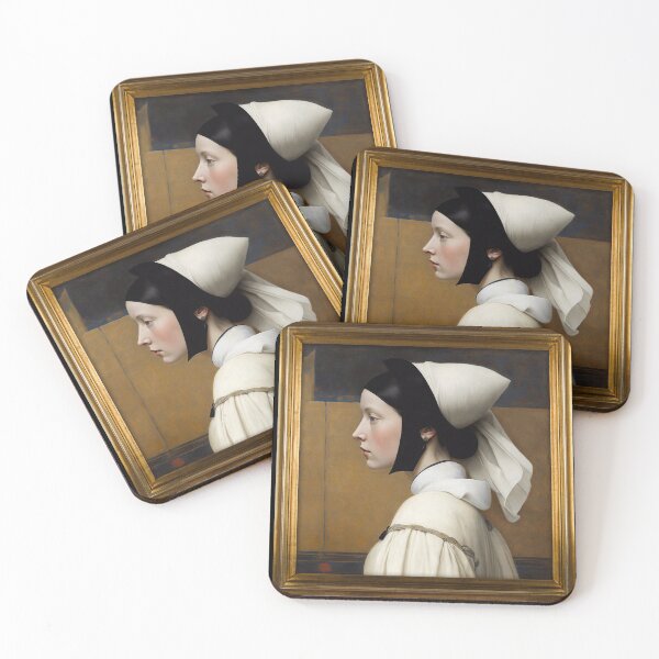 Item preview, Medieval Dutch portraiture - beautiful woman.  designed and sold by Gaviani Design Studio.