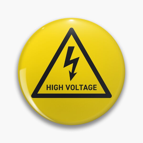 Item preview, High Voltage Electricity Safety Warning Sign Triangle With Text designed and sold by VoodooCircus.