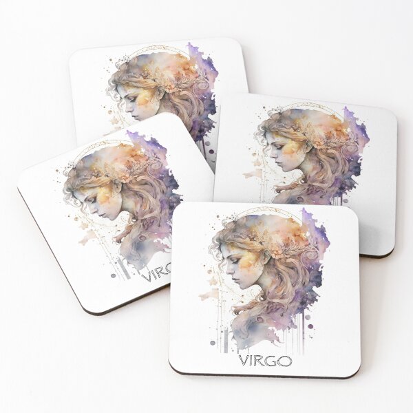 Item preview, VIRGO- Watercolour Virgo Goddess Zodiac designed and sold by Gccartworks.