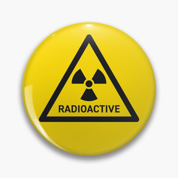 Item preview, Radioactive Safety Warning Sign Triangle With Text Yellow Black designed and sold by VoodooCircus.