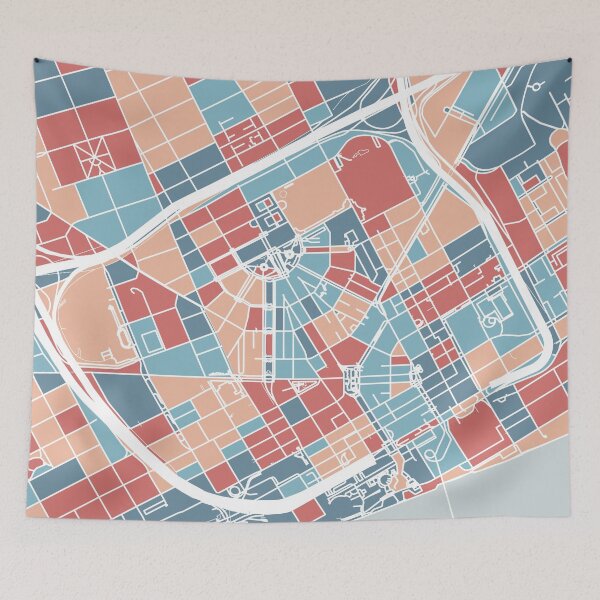 Item preview, Detroit street map designed and sold by AnnaGo.