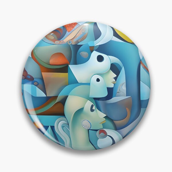 Item preview, Siren and octopus cubist designed and sold by Carlos Castro.