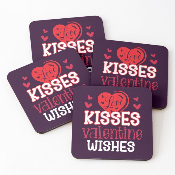 Item preview, Love Kisses Valentine Wishes, Valentine's Gift for Girlfriend or Boyfriend designed and sold by Sunnyhova.