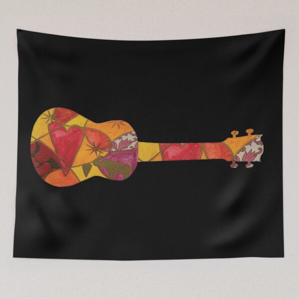 Item preview, Ukulele watercolor mixed media designed and sold by piesdesignart.