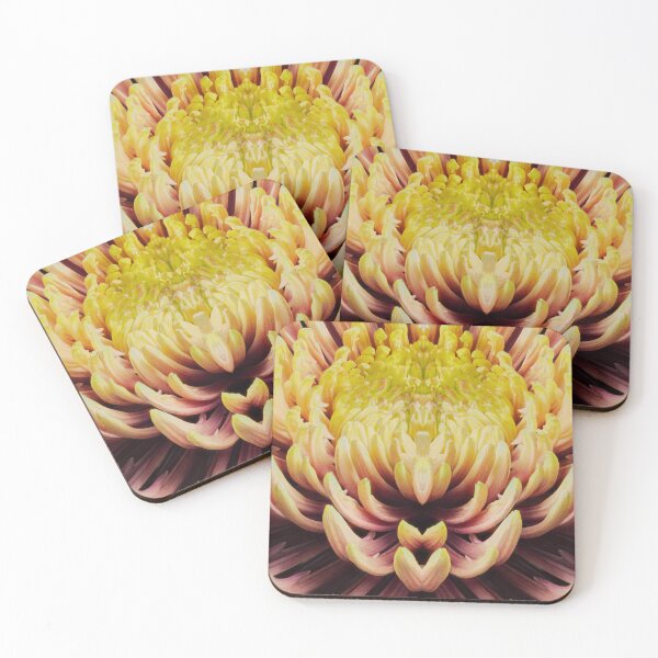 Item preview, closeup mandala of chrysanthemum morifolium designed and sold by FotoMahieu.