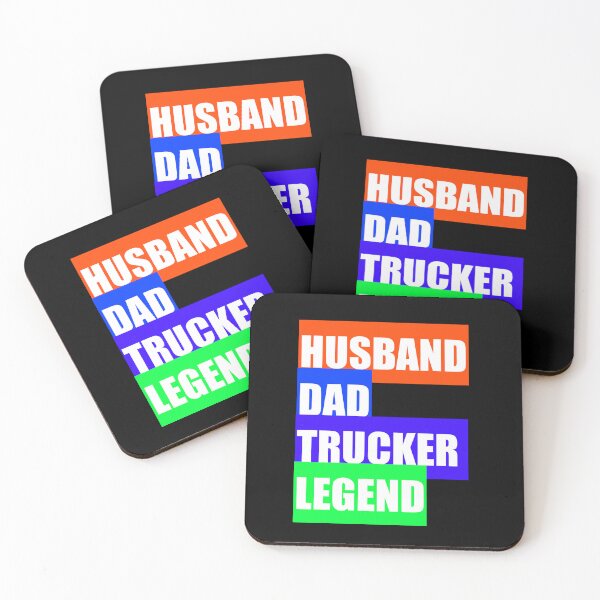 Item preview, HUSBAND DAD TRUCKER LEGEND designed and sold by UnshieldArt.