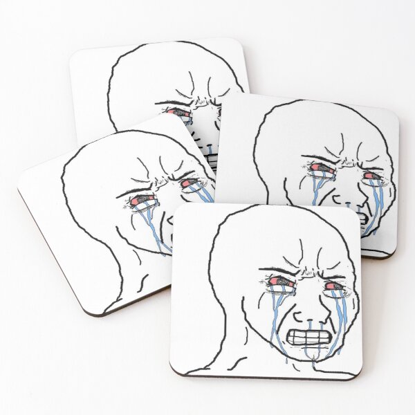 Item preview, Crying Meme Wojak designed and sold by DreamMeArt.