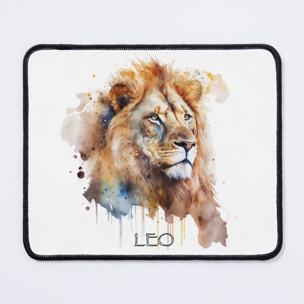 Item preview, LEO - Watercolour Leo Lion Zodiac designed and sold by Gccartworks.
