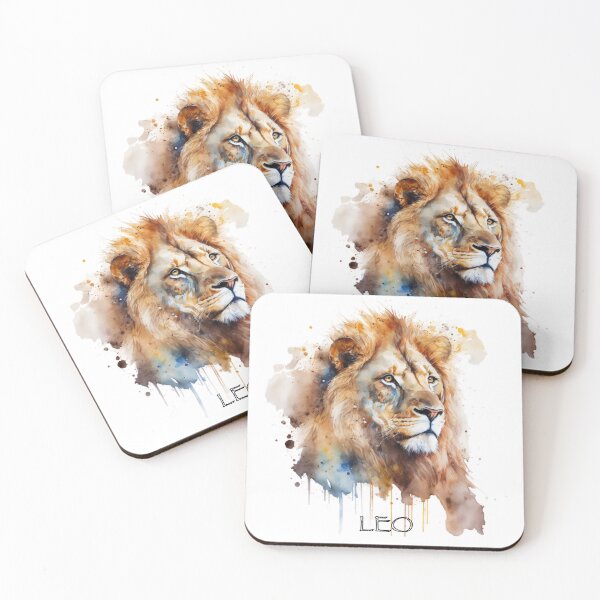 Item preview, LEO - Watercolour Leo Lion Zodiac designed and sold by Gccartworks.