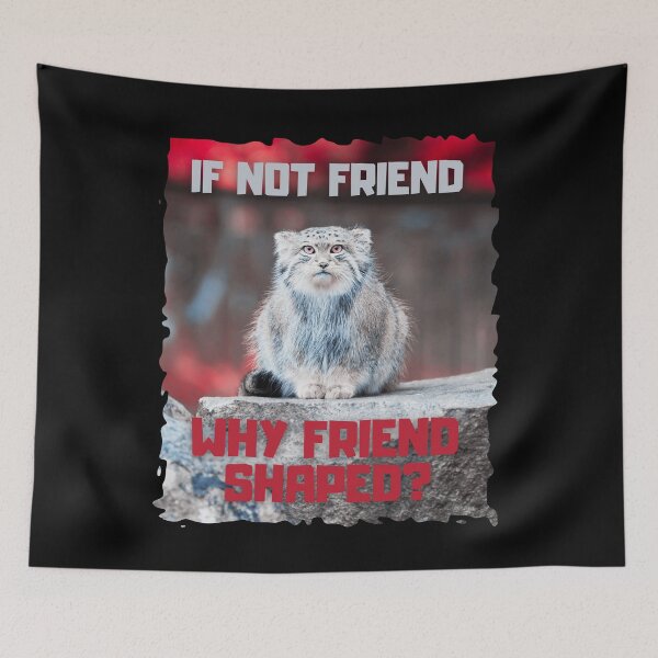 Item preview, If Not Friend Why Friend Shaped? Pallas Cat Manul designed and sold by brytfanna.