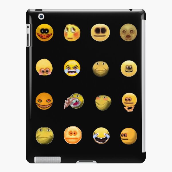 Cursed emoji funny emojis pack | iPad Case & Skin