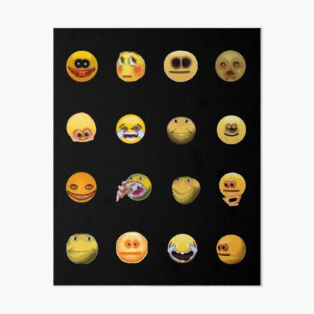 Shush Cursed Emoji | Art Board Print