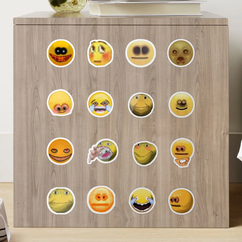 cursed emoji sticker pack Poster for Sale by Kaito Designs