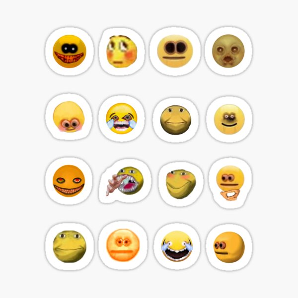 Cursed Emojis Set Art Print for Sale by Kaito Designs