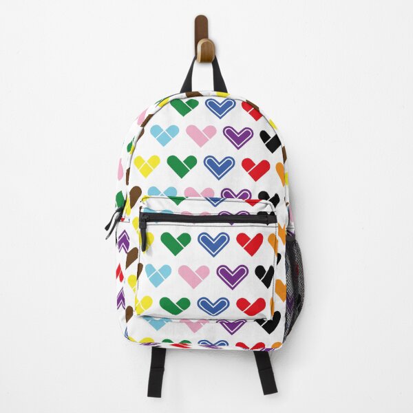 Item preview, Progress pride flag heart pattern designed and sold by withasmiledsgn.