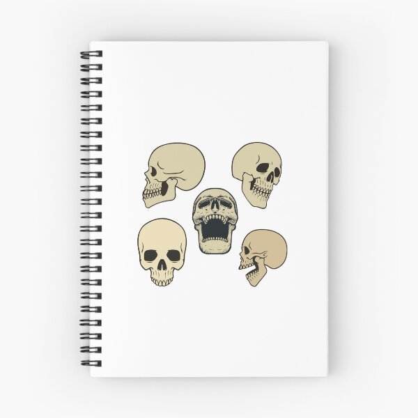 Item preview, skeleton head Stickers designed and sold by thewiki lock.