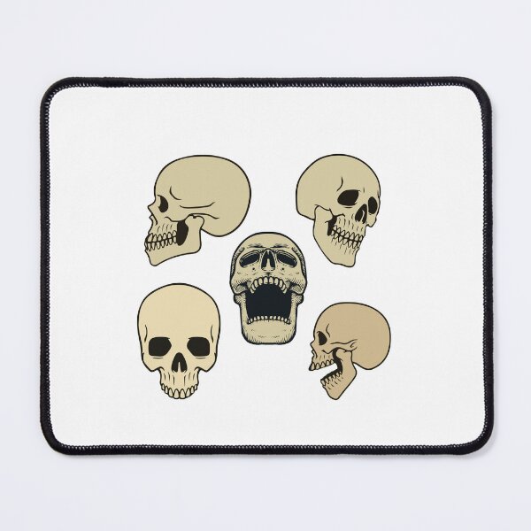 Item preview, skeleton head Stickers designed and sold by thewiki lock.