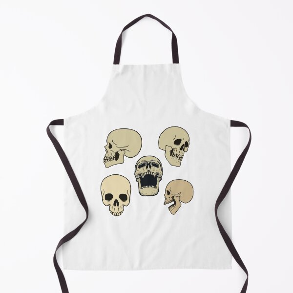 Item preview, skeleton head Stickers designed and sold by thewiki lock.