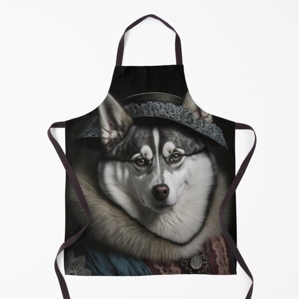 Item preview,  Hyper Realistic Husky Dog Portrait Royal Renaissance Animal –  Photorealism Classic Royal Portrait Of A Husky Dog designed and sold by MadeByRobots.