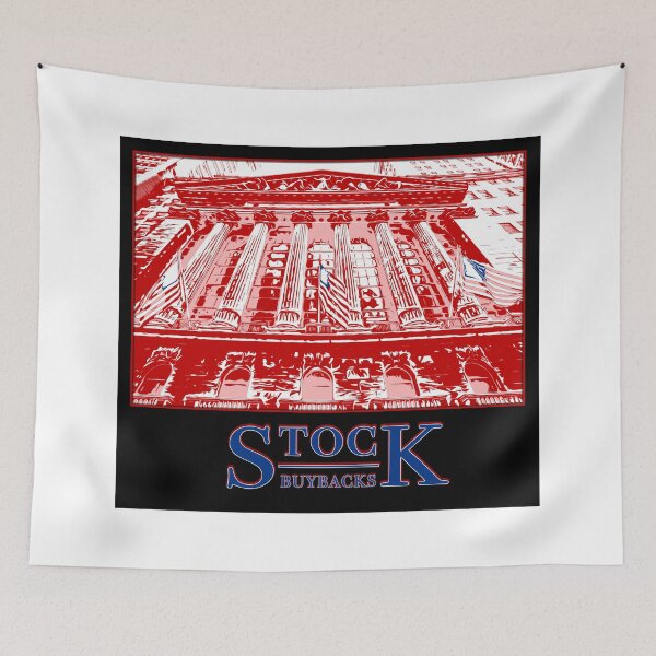 Item preview, Stock buybacks - Wall Street New York Stock Exchange companies pay themselves instead of investing designed and sold by Signs for Dark Times.