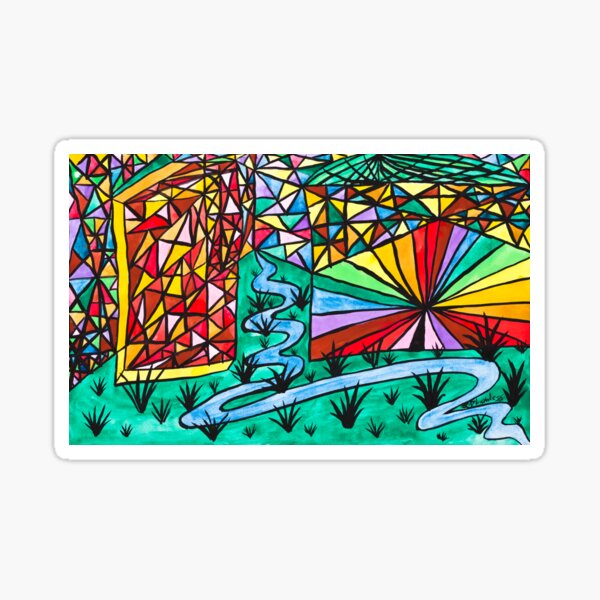 Harlequin path Sticker