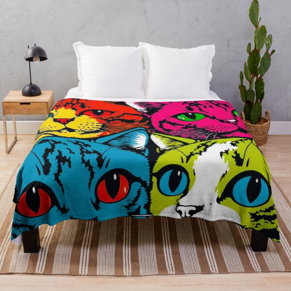 Item preview, Retro cat 3 happy cats cute 60s designed and sold by popurbanart.