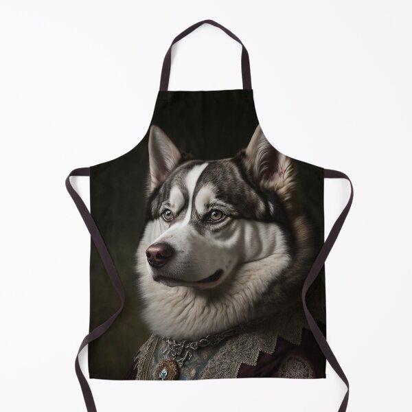 Item preview, Hyper Realistic Husky Dog Portrait Royal Renaissance Animal –  Photorealism Classic Royal Portrait Of A Husky Dog designed and sold by MadeByRobots.