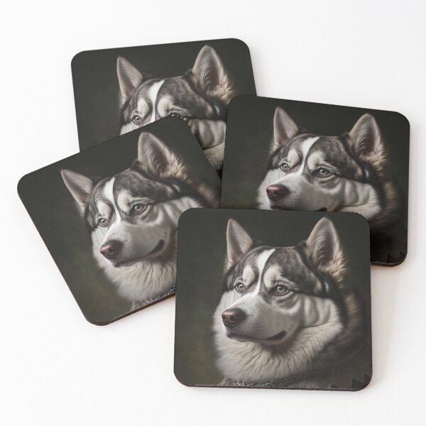 Item preview, Hyper Realistic Husky Dog Portrait Royal Renaissance Animal –  Photorealism Classic Royal Portrait Of A Husky Dog designed and sold by MadeByRobots.