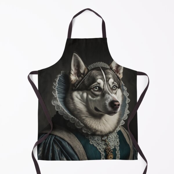 Item preview, Hyper Realistic Husky Dog Portrait Royal Renaissance Animal –  Photorealism Classic Royal Portrait Of A Husky Dog designed and sold by MadeByRobots.