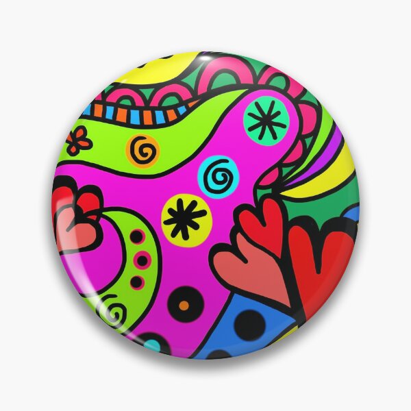 Item preview, Colorful hearts and flowers, abstract designe designed and sold by zeljana0504.