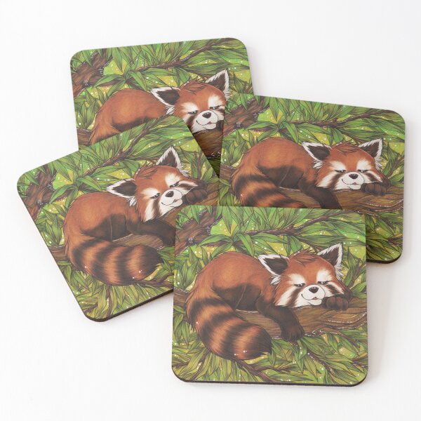 Item preview, Cute Sleeping Red Panda Gift Sleep designed and sold by ZadzeneaArt.