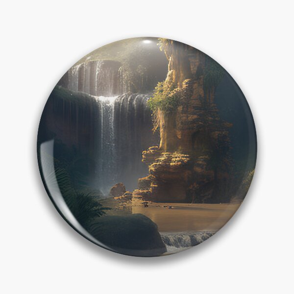Item preview, Ancient Forest Waterfall designed and sold by D3monic.