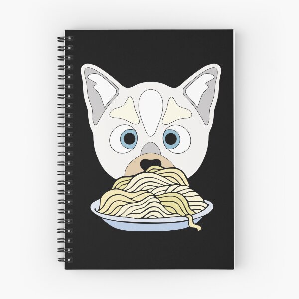 Item preview, funny ragdoll cat eating spaghetti, pasta and capellini  designed and sold by panfilka.
