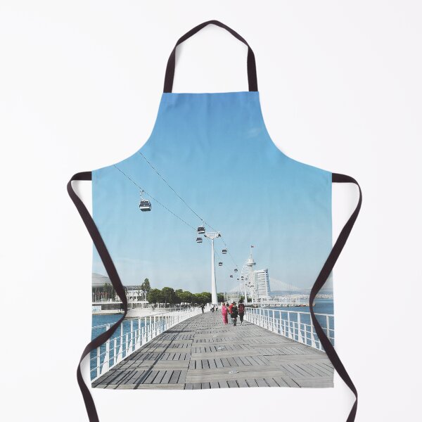 Item preview, Lisbon district Oriente (Expo 1998), real photography, View on the modern city while walking through the bridge at the middle of the ocean designed and sold by VISO-art.