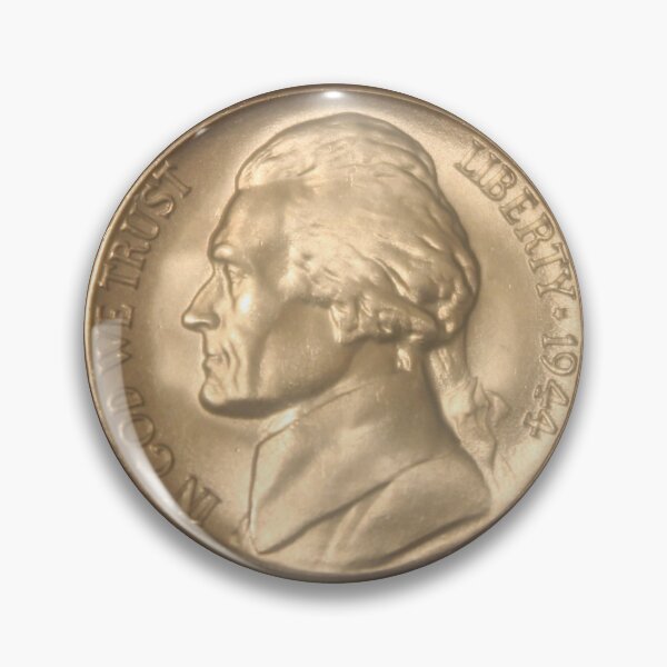 Item preview, 1944 Jefferson Nickel designed and sold by coinsxcrochet.