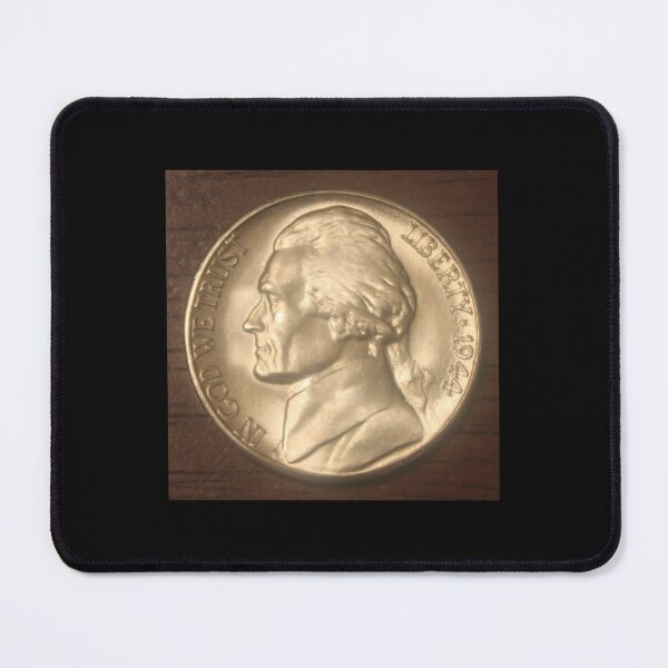 Item preview, 1944 Jefferson Nickel designed and sold by coinsxcrochet.