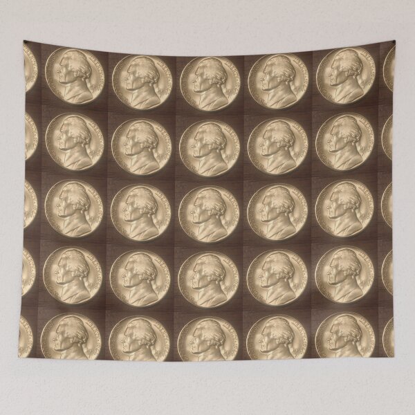 Item preview, 1944 Jefferson Nickel designed and sold by coinsxcrochet.