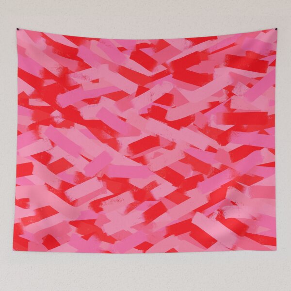Item preview, Red and Pink Smudgy Brush Strokes designed and sold by OneThreeSix.