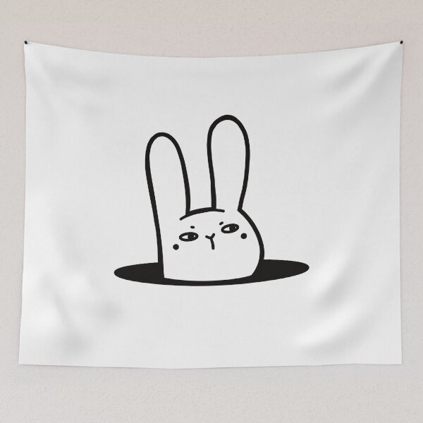 Item preview, Adorably Hidden Rabbit in a Hole designed and sold by MalaloStudio.